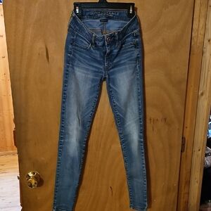 American Eagle Outfitters Women's Classic Blue Skinny Jeans